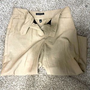 Khaki dress capris